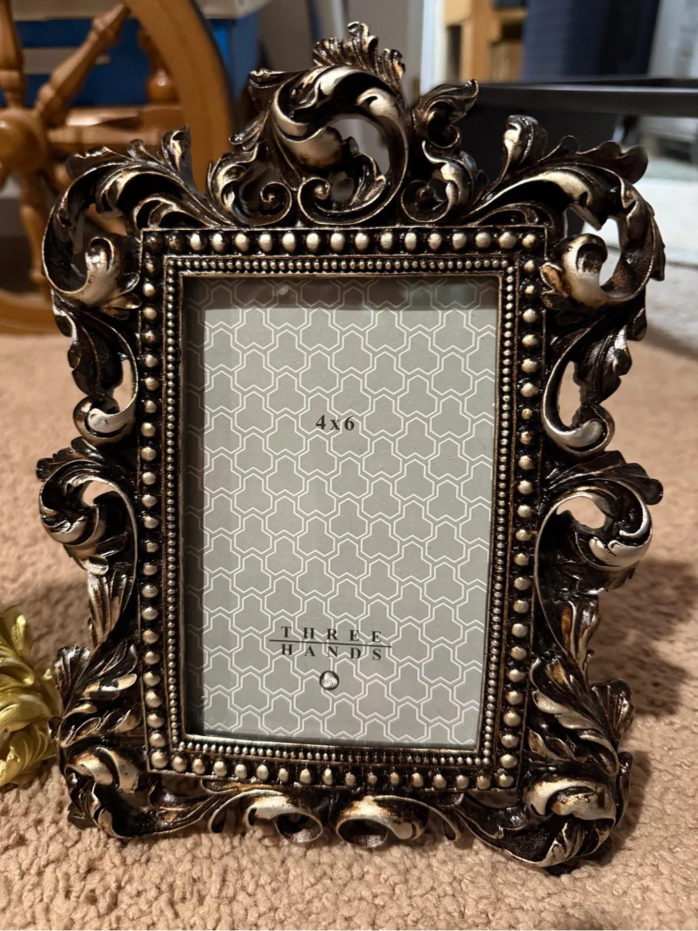 Pair of Ornate Baroque Picture Frame - Gold and Bronze